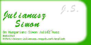 julianusz simon business card